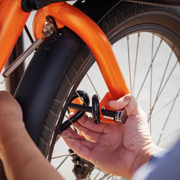 yuba bikes lock kombi orange